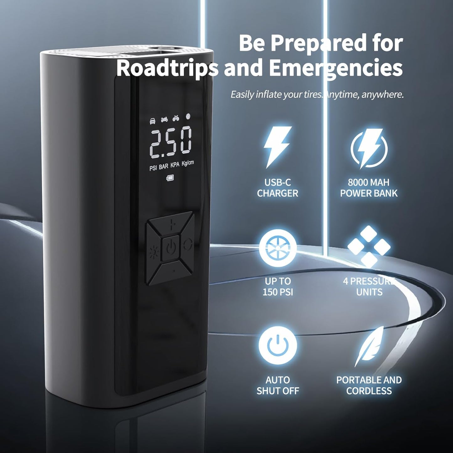 COMPRESOR DE AIRE CON WIRELESS DIGITAL EG-216